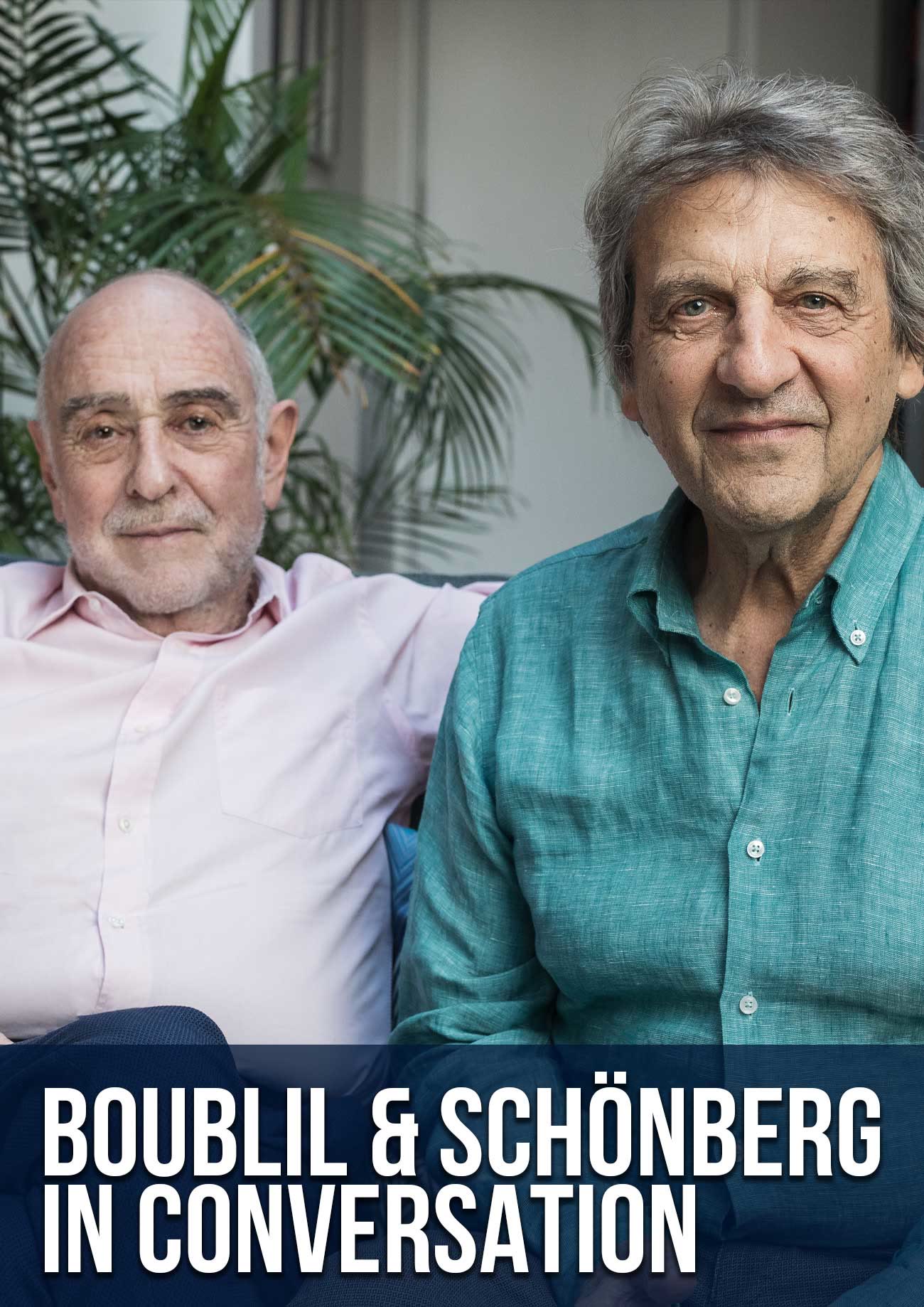 Boublil & Schönberg in Conversation production poster